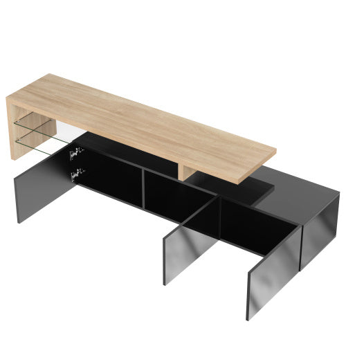 Fibreboard Glass TV Cabinet