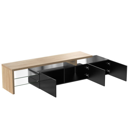 Fibreboard Glass TV Cabinet