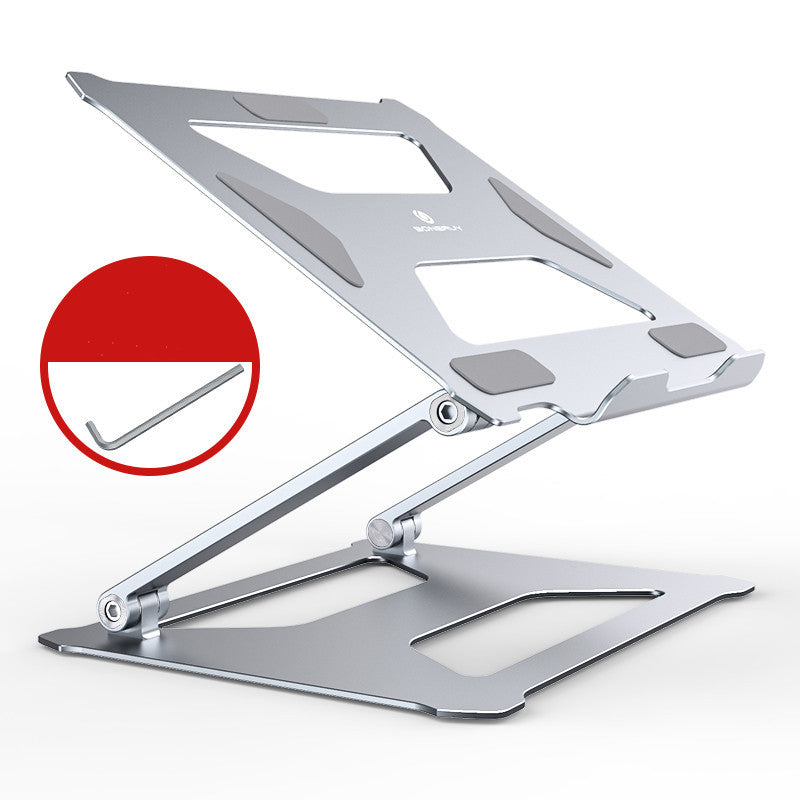 Laptop Bracket Adjustable Lifting Support Cervical Spine Protection Portable Aluminum Alloy Cooling Base
