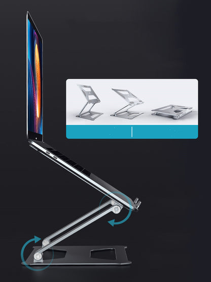 Laptop Bracket Adjustable Lifting Support Cervical Spine Protection Portable Aluminum Alloy Cooling Base
